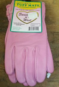 Tuffmate Pink Deerskin Gloves